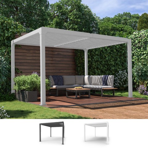 Manual aluminium garden 3x4m bio-climatic pergola Trinidad Promotion