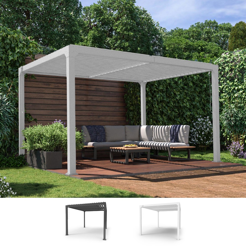 Trinidad Manual 3x4m Aluminum Bioclimatic Garden Pergola