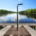 Outdoor modern shower with faucet and hand shower Quick Discounts