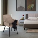 Design velvet upholstered armchair living room Nirvana Model