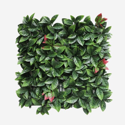 Artificial photinia realistic hedge garden panel 50x50cm Suber Promotion