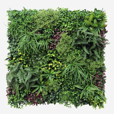 Realistic Artificial Hedge 100x100cm 3D Plants Outdoor Garden Ilex Promotion