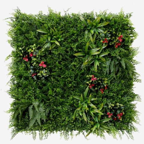 Artificial 3D Hedge Panel 100x100cm Realistic Plants Cerrum Promotion