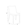 Outdoor Garden Set with 6 Chairs and Table 150x90cm White Sunrise Light 