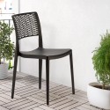 Cross Stackable Polypropylene Bar Chairs for Kitchen and Garden Sale
