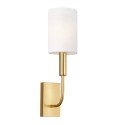 Wall lamp classic modern white fabric lampshade Brianna1 Offers