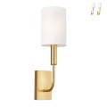 Modern Classic Wall Lamp with White Fabric Lampshade Brianna1 Promotion