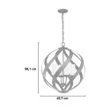 Modern design chandelier suspension 4 lights Blacksmith Catalog