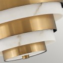 Ceiling lamp modern design white and gold Echelon On Sale