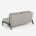 Foldable armchair sofa bed 2 seats velvet fabric Elysee Measures