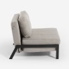 Foldable armchair sofa bed 2 seats velvet fabric Elysee 