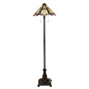 Tiffany Style Classic Floor Lamp with Colorful Inglenook Shade Promotion