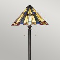 Tiffany Style Classic Floor Lamp with Colorful Inglenook Shade On Sale