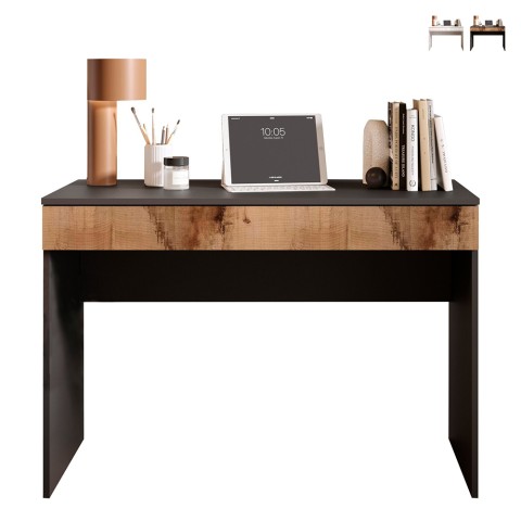 Modern space-saving office desk with drawer 110x50x76cm Liam Promotion
