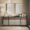 Modern sideboard cabinet living room kitchen 4 doors 206x40x86cm Solna Offers