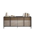 Modern sideboard cabinet living room kitchen 4 doors 206x40x86cm Solna Bulk Discounts
