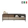 Modern TV stand for mobile use 205x40x44cm 2 doors drawer Jahn Discounts