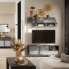 Living room modern design 2 doors 1 drawer 156x40x64cm Saban Measures
