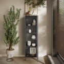 Modern living room display cabinet 2 shelves 55x40x203cm Winona Model