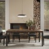 Modern kitchen dining table 190x90cm wood iron legs Monsul Offers