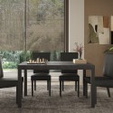 Dining Kitchen Table 140x90cm in Modern Wood Iron Legs Sartel Offers