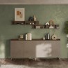 Kitchen sideboard 4 doors modern living room cabinet 241x42x99cm Cloque Offers