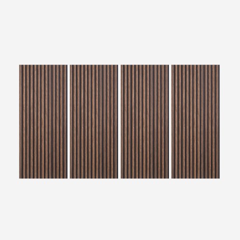 4 x Sound-absorbing Wooden Panel 120x60cm Decorative 3D Tabb-SO Promotion