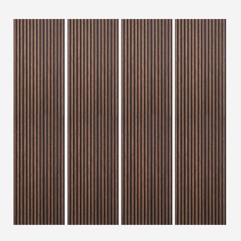 4 x Sound-absorbing wooden 3D panel for indoor 240x60cm Kover-SO Promotion