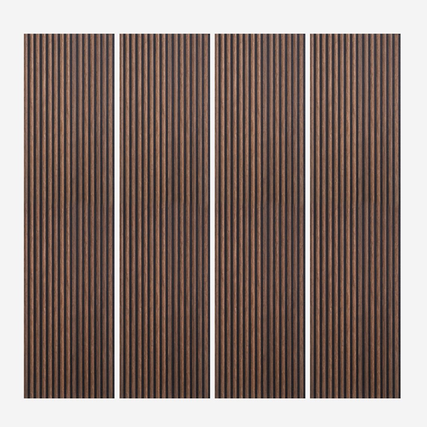 4 x Kover-SO 3D Wooden Acoustic Panels for Interiors 240x60cm Promotion