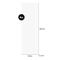 4 x Kover-SO 3D Wooden Acoustic Panels for Interiors 240x60cm Characteristics