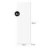 4 x Kover-SO 3D Wooden Acoustic Panels for Interiors 240x60cm Characteristics