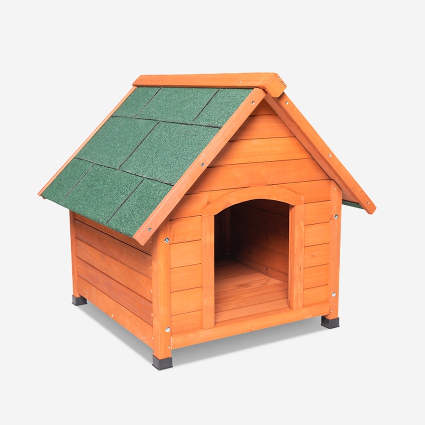 Buddy Dog Kennel for Outdoor Use in Wood Small Size 72x76x73cm