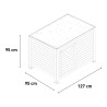 Outdoor Wooden Dog House 127x95x95 for Giant Breeds Nebbia Bulk Discounts