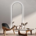 Reyk Framed Oval Wall Mirror with Backlight for Living Room, 65x170cm Discounts