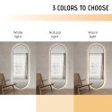 Reyk Framed Oval Wall Mirror with Backlight for Living Room, 65x170cm Sale
