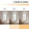 Reyk Framed Oval Wall Mirror with Backlight for Living Room, 65x170cm Sale