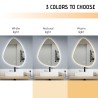 Vmidur L Droplet Design LED Backlit Bathroom Mirror 60x80cm Discounts