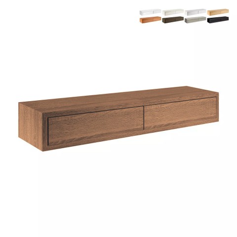 Wall shelf with 2 drawers living room modern design Domino Maxi Promotion