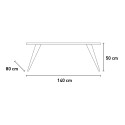 Modern Design Coffee Table 140x80cm for Living Room Calera Offers
