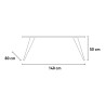 Modern Design Coffee Table 140x80cm for Living Room Calera Offers