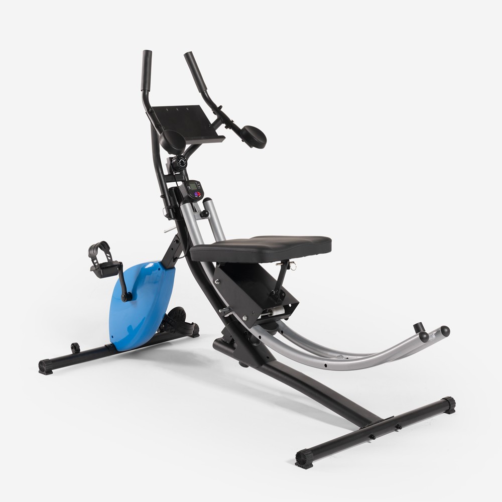 Hawk Home Fit Bike with Abdominal Exercise Machine and Dumbbells