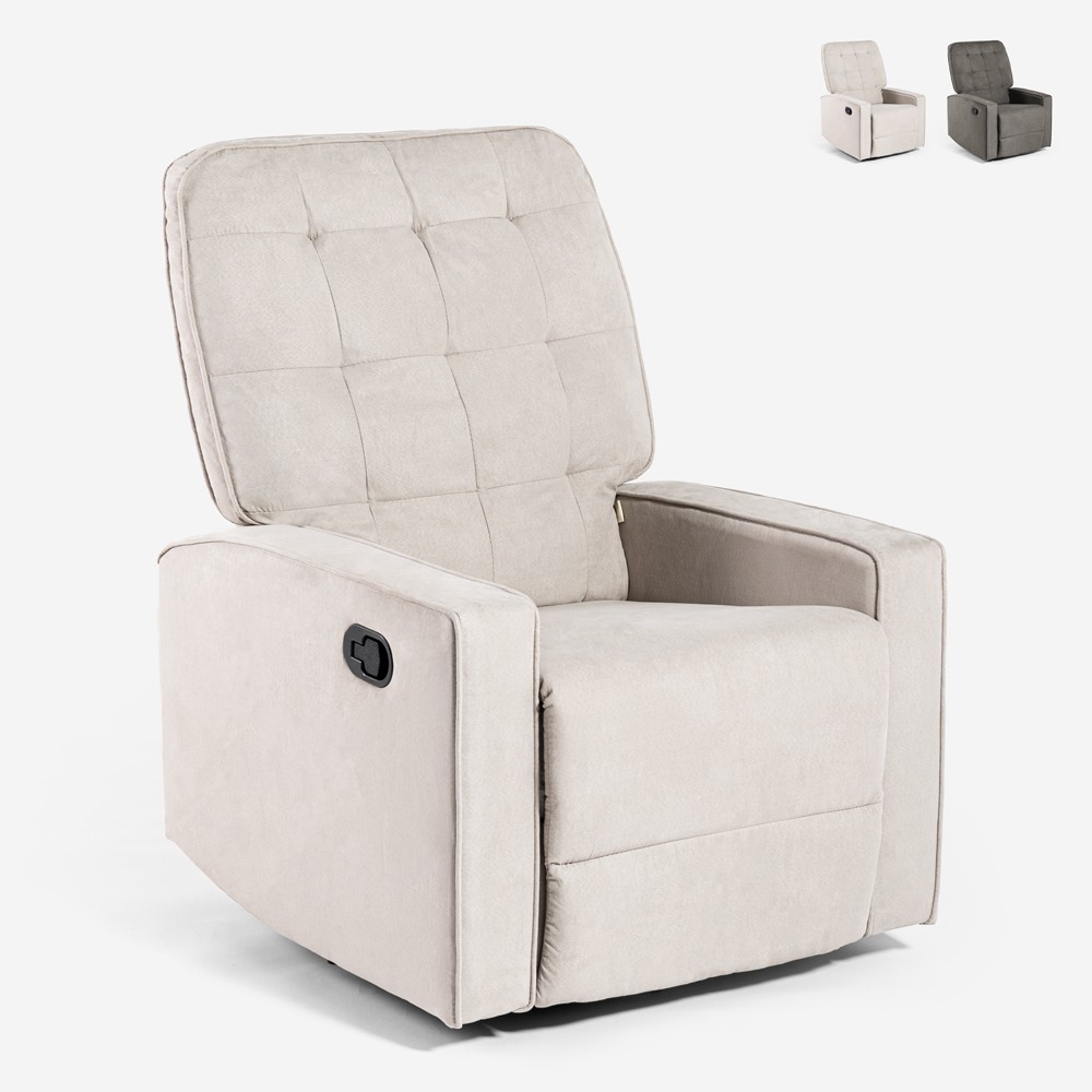 Anita Reclining Rocking Chair with 360° Swivel and Footrest