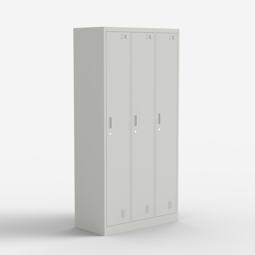 Laki Metal Locker Cabinet with 3 Doors for Gym and Office with Lock Promotion