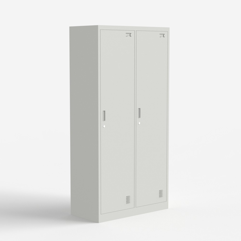 Fuji Metal Locker Cabinet with 2 Doors and Lock for Office or Gym