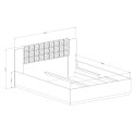 Horton Wooden Storage Bed Frame 160x200cm with Black Headboard Sale