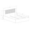 Horton Wooden Storage Bed Frame 160x200cm with Black Headboard Sale