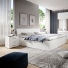 White Storage Bed with Drawers, 180x200cm Slatted Frame, Eleyn Offers