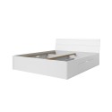 White Storage Bed with Drawers, 180x200cm Slatted Frame, Eleyn Promotion