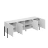 Modern Minimalist White TV Stand with 4 Doors 200x40x69cm Gardon Offers