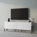Modern Minimalist White TV Stand with 4 Doors 200x40x69cm Gardon Sale